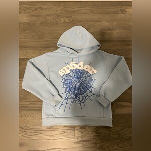 light blue spyder hoodie small